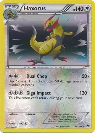Noble Victories Haxorus #88/101 reverse holo
